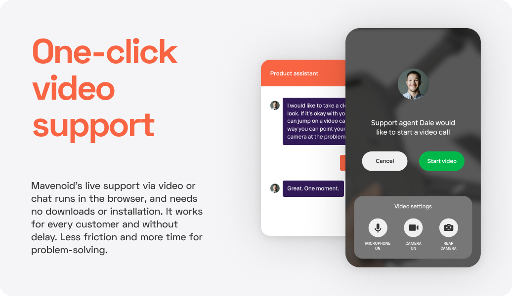 One-click video support